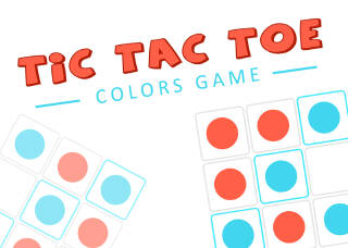 Tic Tac Toe : croix et ronds en couleurs