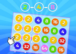 2-4-8 : relier les chiffres